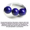 Natural Grade 7A Lapis Lazuli Ball Bracelet