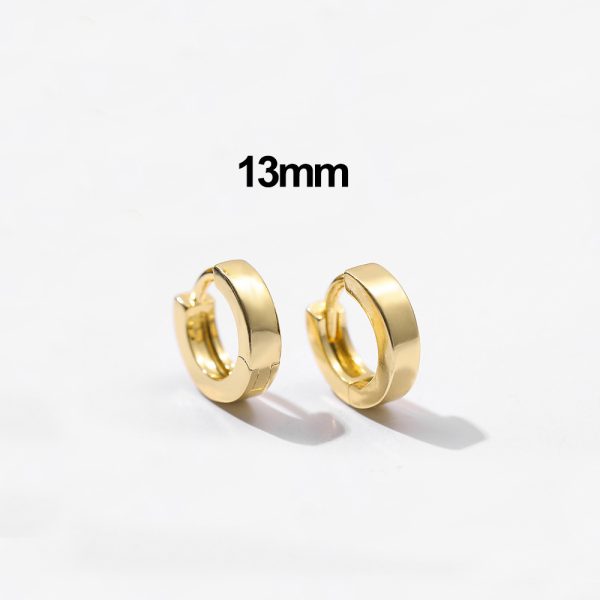 Earrings Temperament Simple Circle Small Hoop