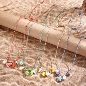 Hot Sale Ocean Wind Shell Dopamine Starfish Necklace
