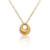 fe58c0ec-2155-4d61-b6cd-4fe46b3546c0.jpg Popular Geometric Irregular Glossy Ring Snake Pendant Clavicle Chain