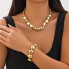 Retro Exaggerated Irregular CCB Beaded Necklace Personality