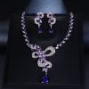 Luxury Fashion And Fully-jewelled Inlaid Multi-color Zircon Set Bridal Wedding Accessories