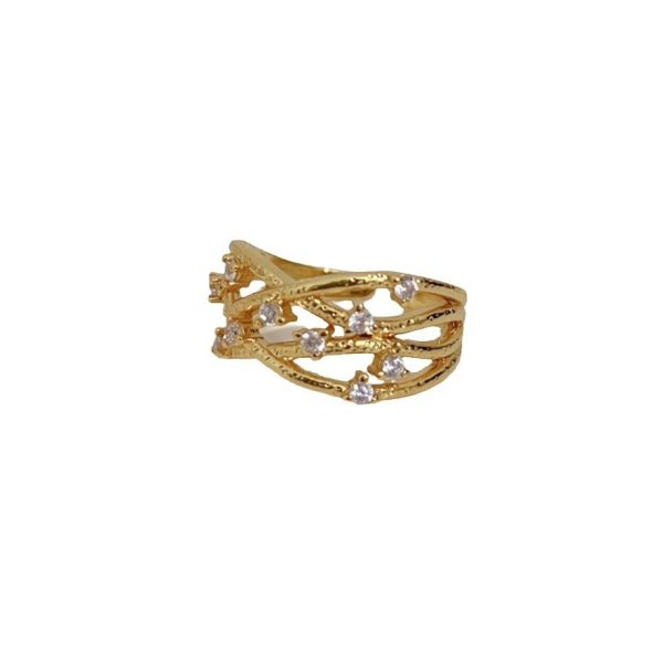 Old Money Ancient Style Three-dimensional Hollow Vine Cord For Braiding Ring