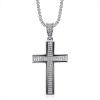 HIPHOP Stainless Steel Gold Plated Full Diamond Necklace