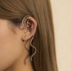 fee82ac9-d110-41ed-acb9-03b72b385e7b.jpg Exaggerated Micro-set Rhinestone Three-dimensional Snake Ear Cuff