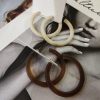 Niche Temperament Retro Large Circle Stud Earrings New