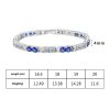 Hollow Cross Colorful Crystals Inlaid Open-ended Bracelet Sweet And Cool Temperament