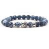 Fashion Personality Tigereye Buddha Head Stretch Bracelet