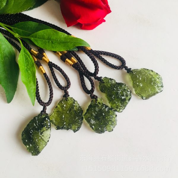 Meteorite Pendant Rough Stone Jewelry Necklace Type Exquisite Crystal Pendant