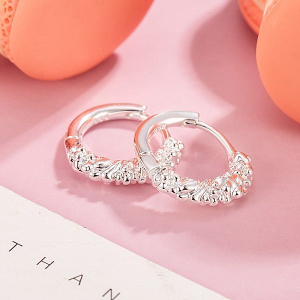 Golden Silver Circle Ear Clip