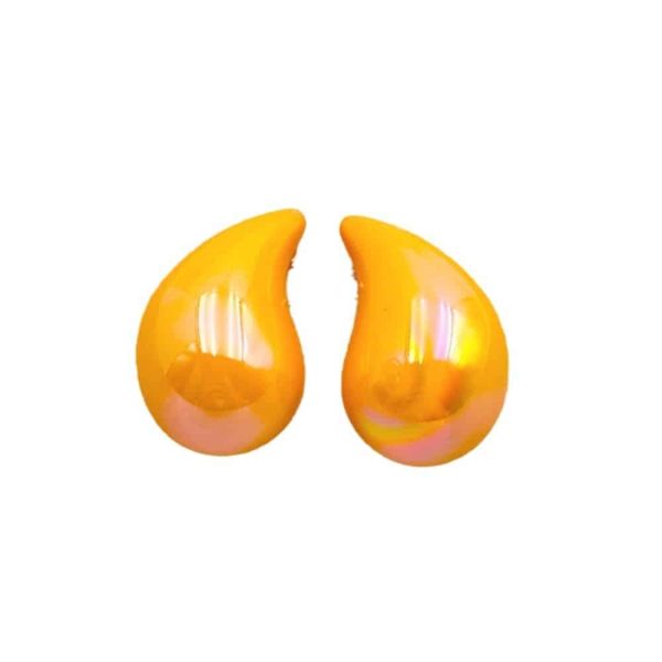 Acrylic Earrings Water Drop Nacrolacquer