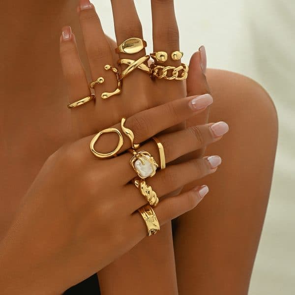 Personality Geometry Special-interest Design High-grade Ring