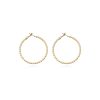Women's Fashion Circle Alloy Matte Gold Earrings